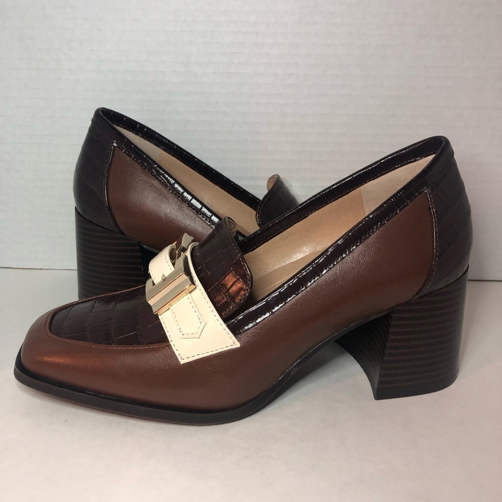 Alex Marie Elegant Brown and Cream Women's Loafers NEW size 6.5 - Picture 3 of 16